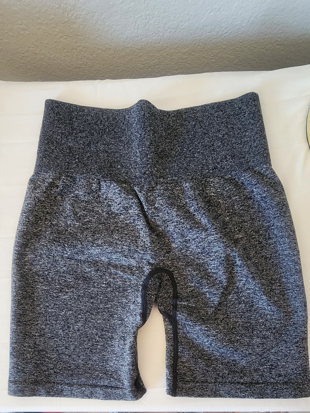 Yondit Ash Black Scrunch Shorts